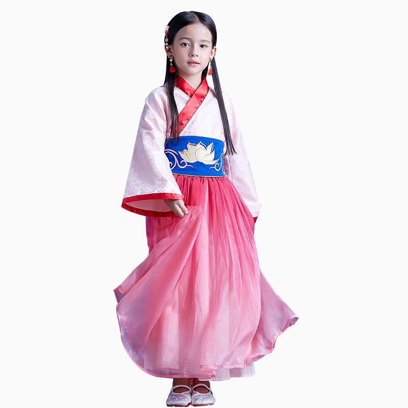 女童花木兰公主裙汉服连衣裙生日礼服摄影服COS裙春夏款图片