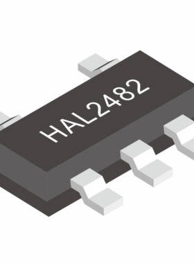 双输出霍尔开关HAL2482 检测磁极霍尔元件HAL2482 微功耗霍尔开关