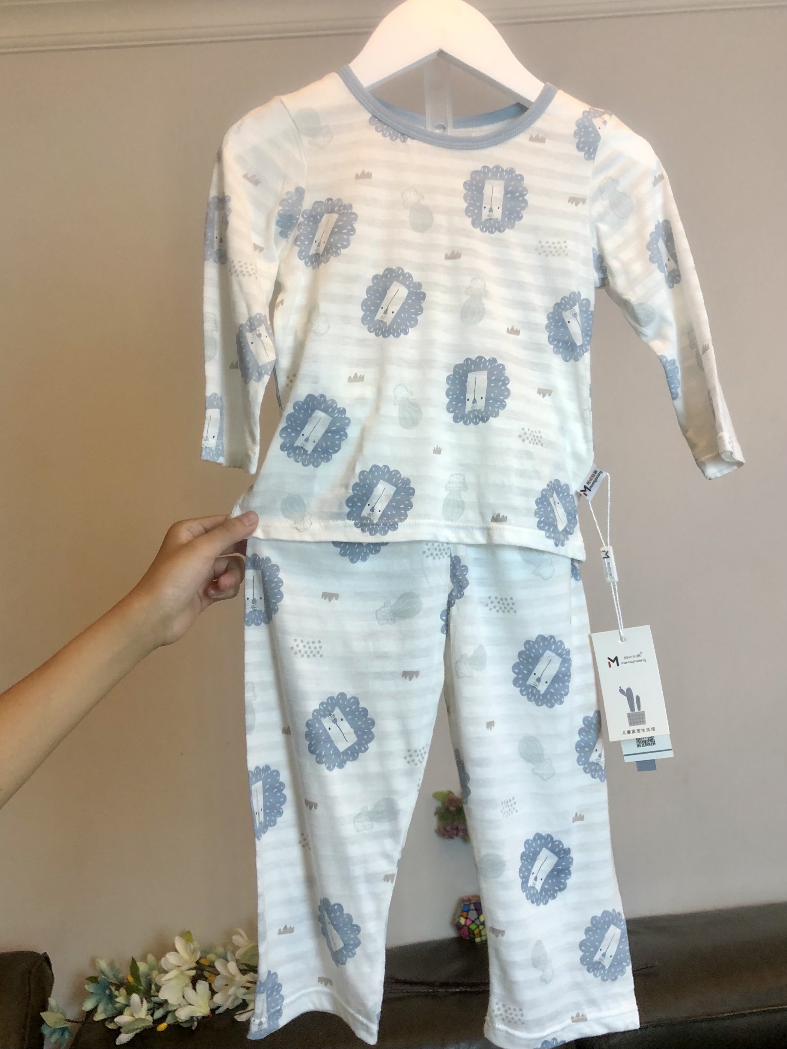 蓝心童话 品牌儿童家居服 90到170 男女 棉 亲肤薄款套头短袖