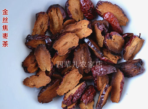 现炒红枣茶切片花果茶养生铁锅