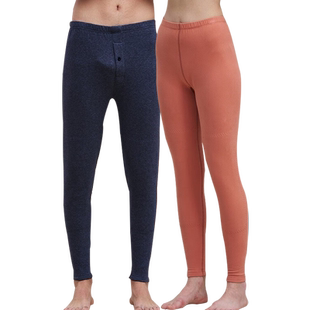 小护士保暖裤男女300克中厚磨毛重磅新疆棉加长护膝打底厚秋裤