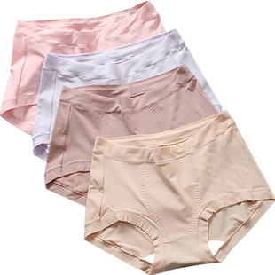 小护士内裤女简约亲肤棉裆暖宫高腰三角裤头大码中老年人短裤