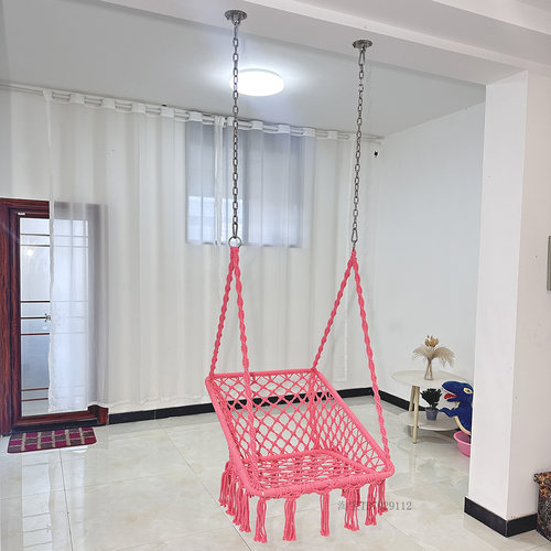 躺着荡秋千阳台室内方形吊椅