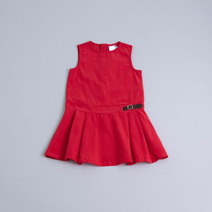 灯芯绒全棉背心连衣裙 12岁外贸法单ep女孩中大童薄款