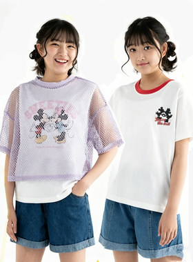 外贸童装女孩两件套短袖t