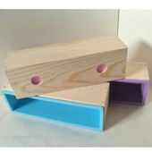 皂模具 土司模木框2合1厂家现货 硅胶木盒二合一手工皂模套装