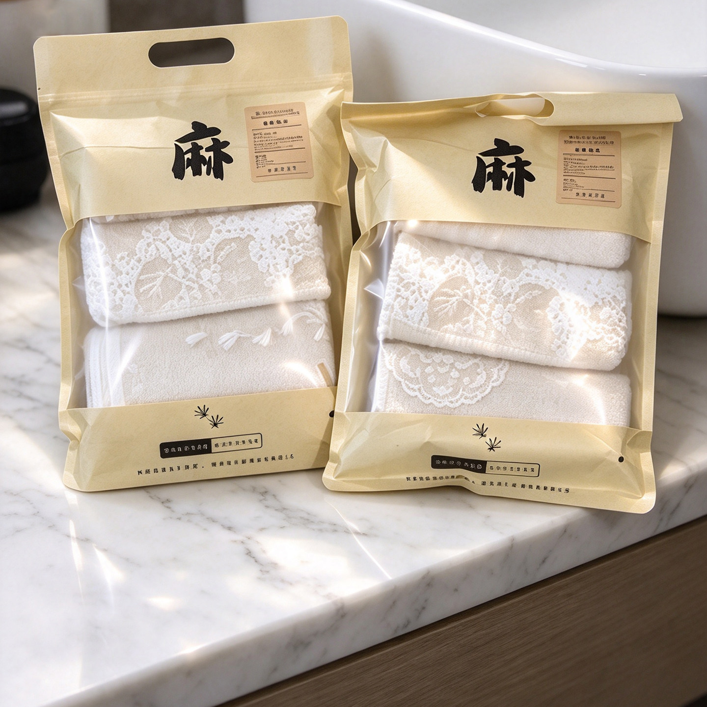 汉麻雨露麻提花毛巾柔软亲肤吸水洗脸面巾三条外贸出口剩余毛巾