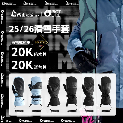 PICTURE滑雪手套GTX防水透气保暖