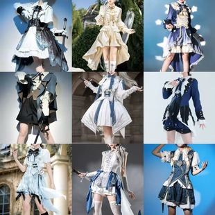 Lolita原创王子系少年感骑士洛丽塔中性风衬衫裤子套装正太王子装