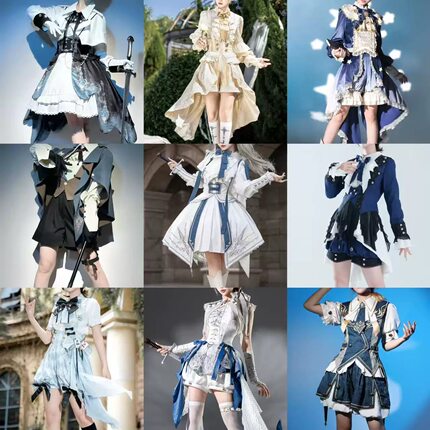 Lolita原创王子系少年感骑士洛丽塔中性风衬衫裤子套装正太王子装