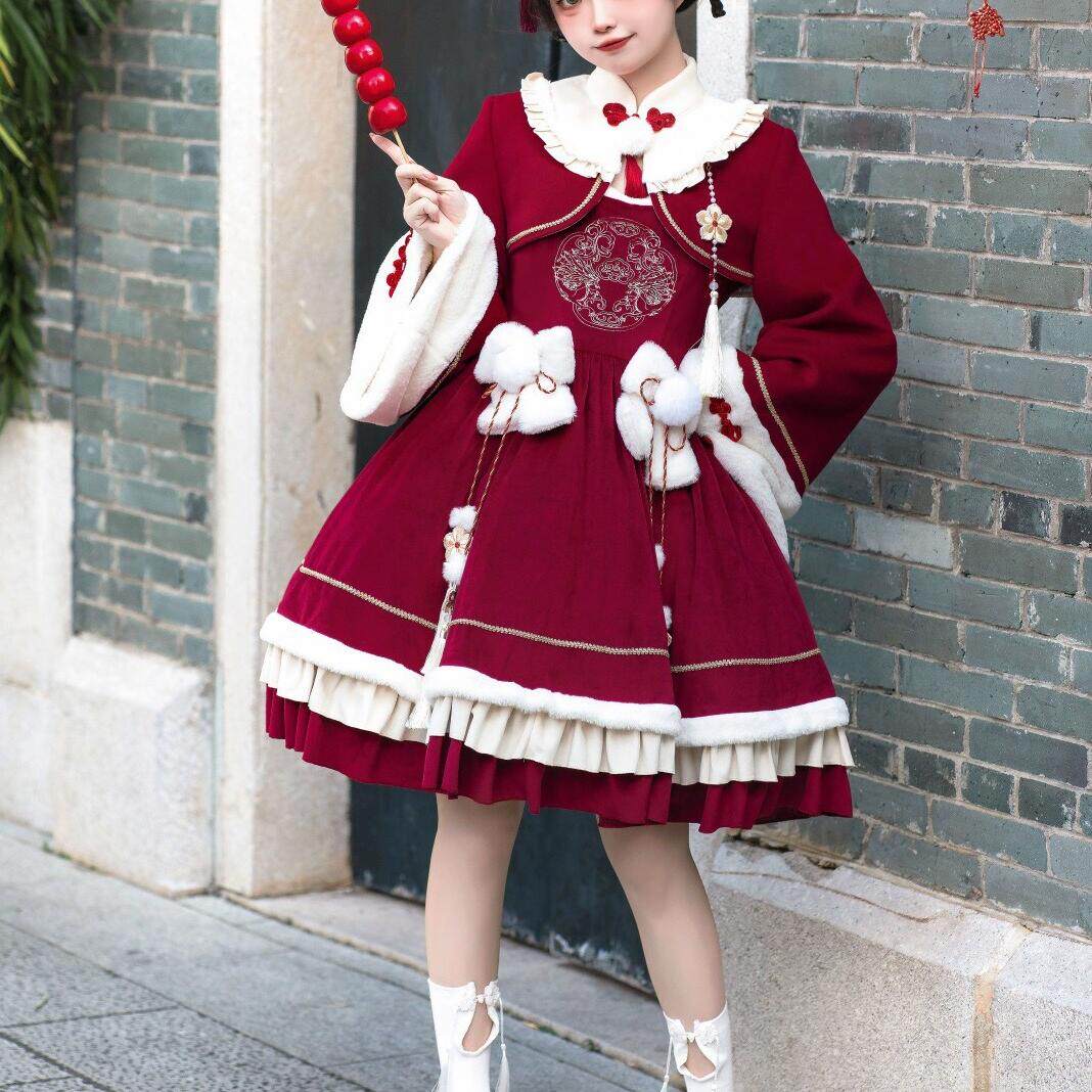 原创洛丽塔日常中华风新年战袍