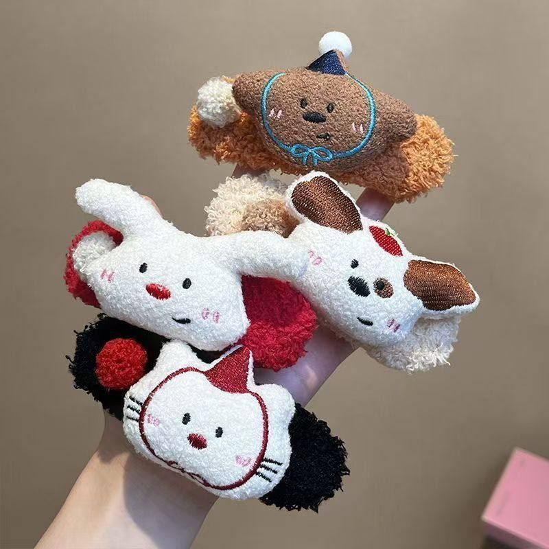 卡通小熊鸭嘴夹秋冬新款