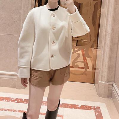 2024新款温婉气质羊毛圈圈大衣