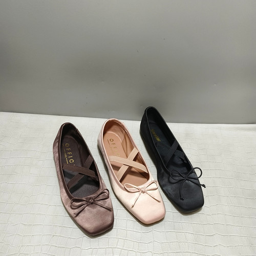 外贸原单蝴蝶结平底玛丽珍女鞋