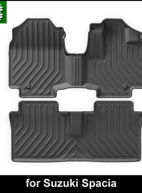 适用23-24款铃木Spacia右舵汽车脚垫全TPE汽车专用脚垫尾箱垫外贸