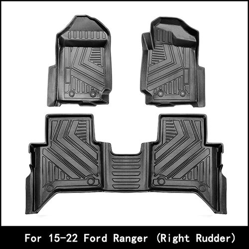 适用于15-22款福特RANGER右舵防水耐磨脚垫Ford Ranger脚垫外贸