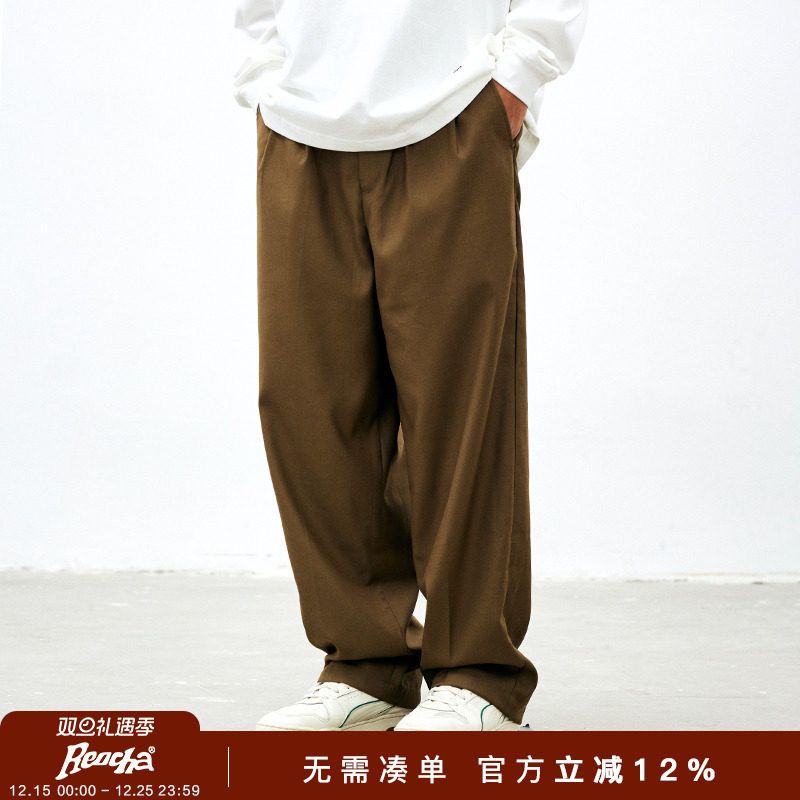 REOCHA长裤直筒潮牌休闲休闲裤