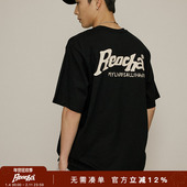 国潮潮牌情侣短袖 REOCHA热呈24SS春夏背后经典 LOGO印花夏季 T恤男