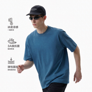 REOCHA热呈健身训练宽松落肩轻薄凉感透气速干索罗娜休闲美式短袖