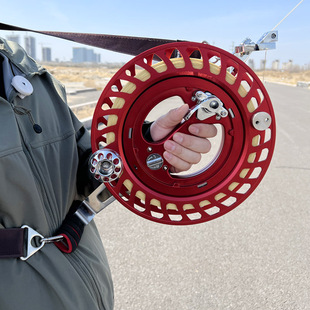 潍坊高档风筝ABS线轮盘防倒转刹车风筝轮手握轮 背带轮更省力转轮