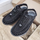 男女软底沙滩鞋 欧美潮牌出口单编织罗马凉鞋 防滑户外uneek溯溪鞋