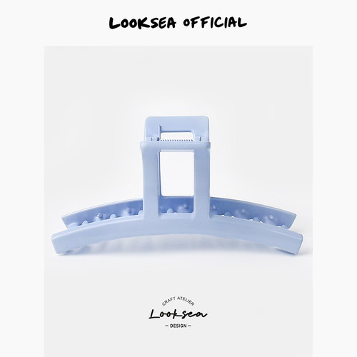 Looksea official韩式简约多巴胺抓夹少女后脑勺气质甜美盘发夹子