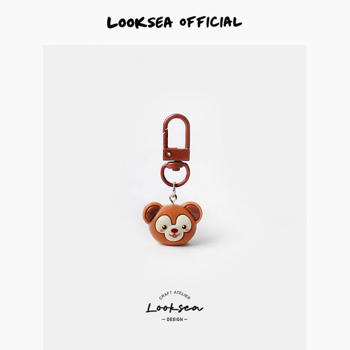 Looksea official可爱兔兔懒懒熊钥匙扣女日韩包包挂件情侣挂饰品