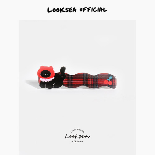 Looksea official韩系ins可爱动物发夹女侧边夹刘海夹波浪碎发卡