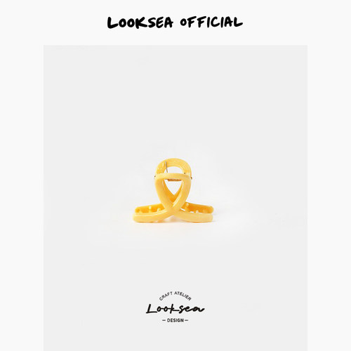 Looksea official简约高级感彩色小抓夹甜美顶夹鲨鱼夹刘海碎发夹