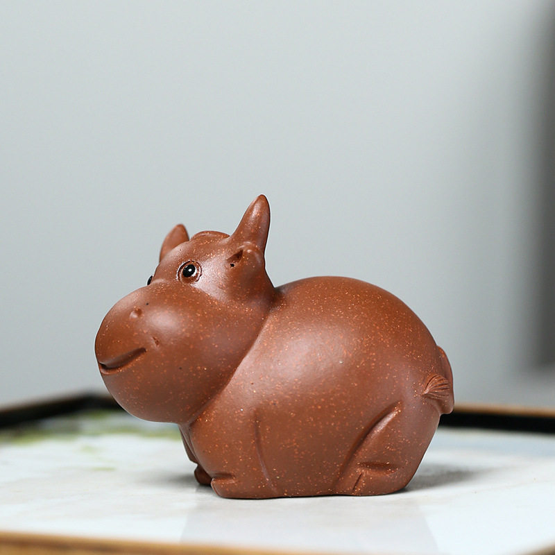 宜兴原矿紫砂茶宠手工制 淘气牛茶桌摆件可爱功夫茶道周边茶玩,餐饮具,茶宠摆件,淘宝优惠券,粉丝福利购,淘宝优惠卷