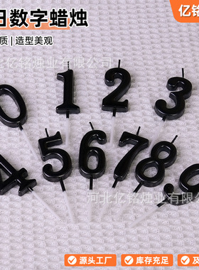 喷金数字蜡烛派对pvc镀金蜡烛派对聚会创意数字0-9生日蛋糕蜡烛