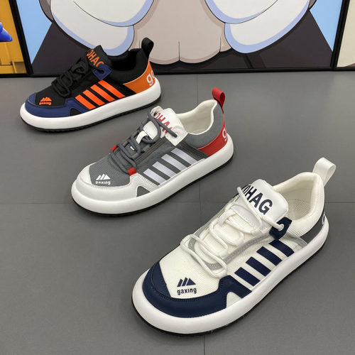 男鞋2025秋季新款低帮网鞋透气休闲鞋子百搭板鞋快手网红老爹鞋男