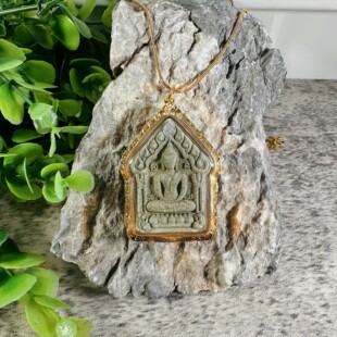 萨马空卡 金壳 泰国特色工艺藏品 龙婆莲2558咩皮坤坤平