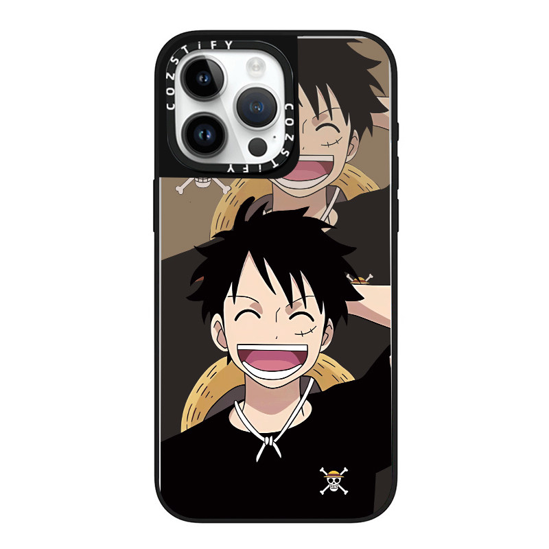 大笑黑衣路飞适用cozstify手机壳苹果iPhone16promax手机壳15pro14磁吸13镜面12保护壳香港潮牌手机保护套