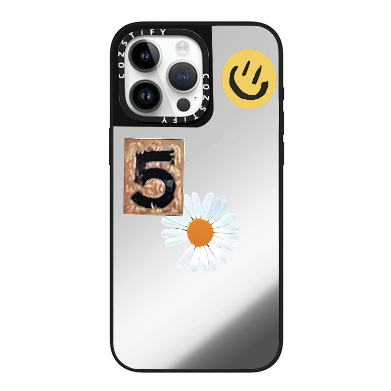 权志龙5号雏菊笑脸适用cozstify手机壳苹果iPhone16promax手机壳15pro14磁吸13镜面12保护壳香