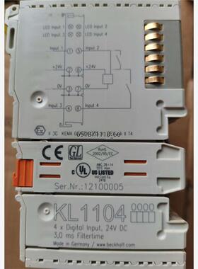 倍福模块 一套含｛KL1104，11个；BX5200，1个；