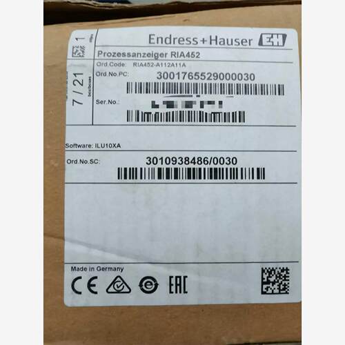 E+H 数显仪 RIA452-A112A11A 带泵控制功能
