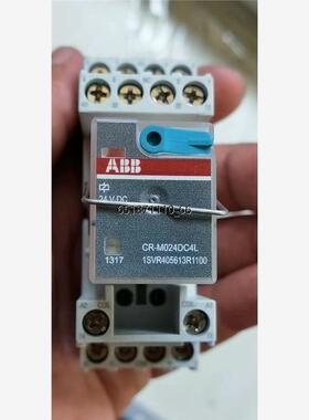 ABB继电器，CR-M024DC4L；ABB继电器底座，CR