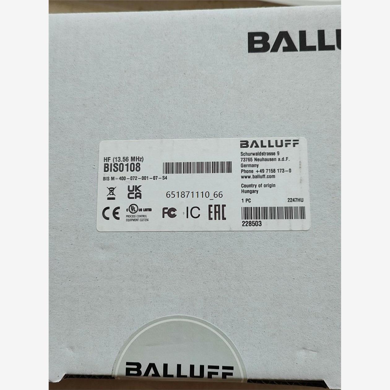 巴鲁夫BIS0108，全新原装