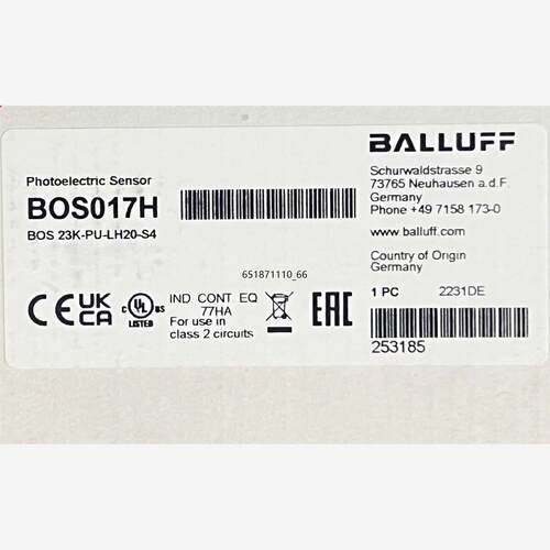 BOS017H德国巴鲁夫BALLUF