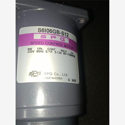 原装正品韩国SPG感应调速马达S6I06GB-V12C进口调
