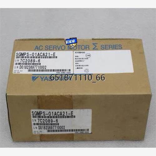 全新安川YASKAWA伺服电机 SGMPS-01ACA21-E