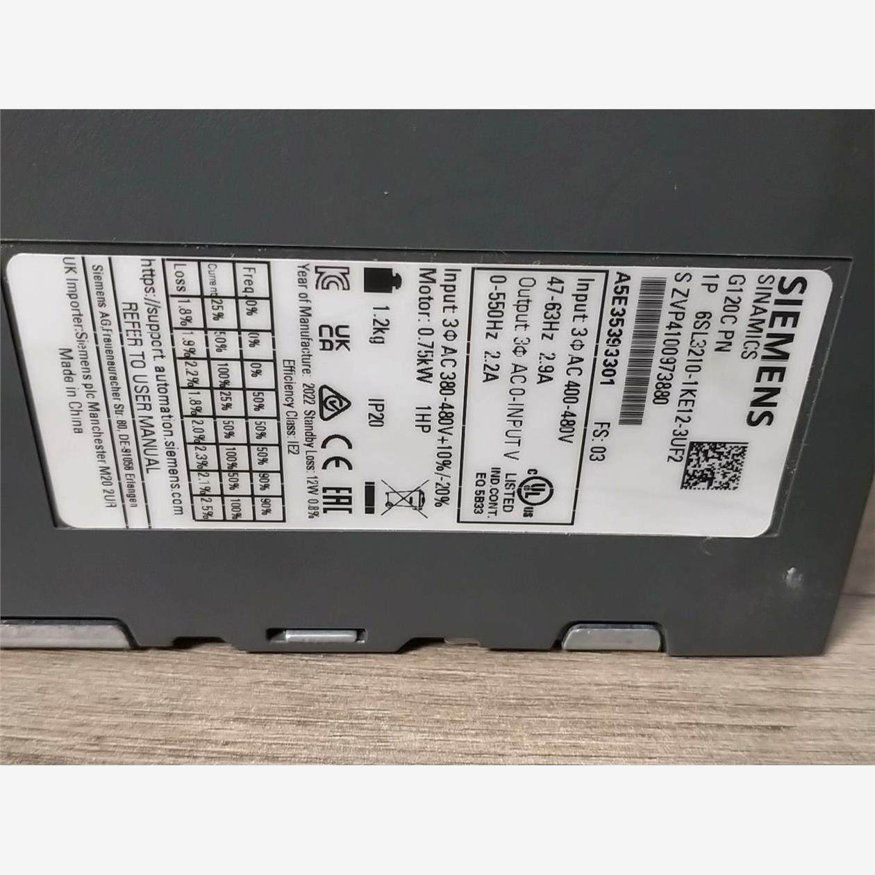 西门子变频器6SL3210-1KE