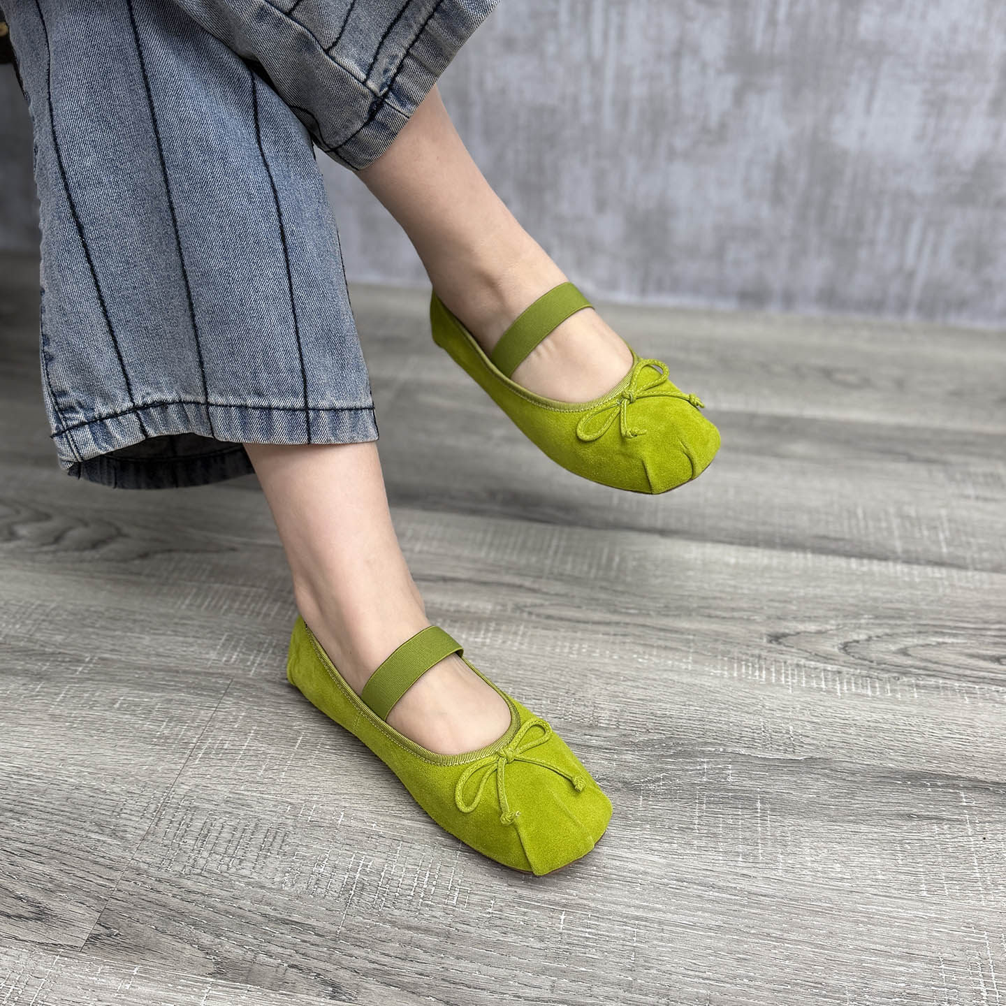 艺鞜2026年春夏新款松紧带蝴蝶结浅口蛋卷鞋平底羊京圆头真皮单鞋,女鞋,浅口单鞋,淘宝优惠券,粉丝福利购,淘宝优惠卷