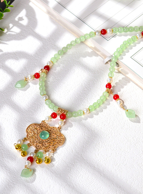 新中式古风璎珞项链马面裙配饰