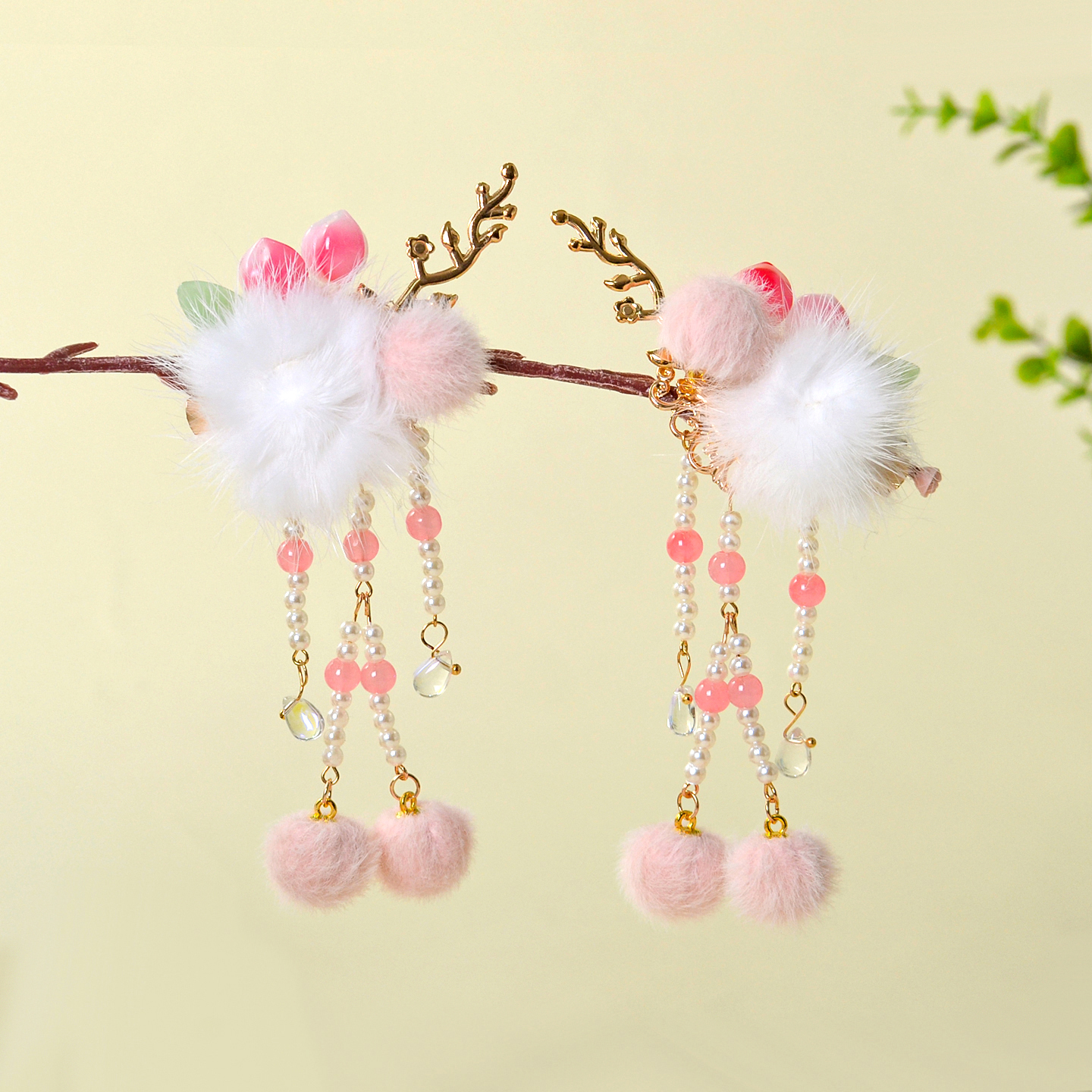 汉服头饰甜美儿童拍照古装发夹