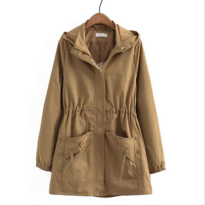 胖子中长款妈妈春秋风衣外套女