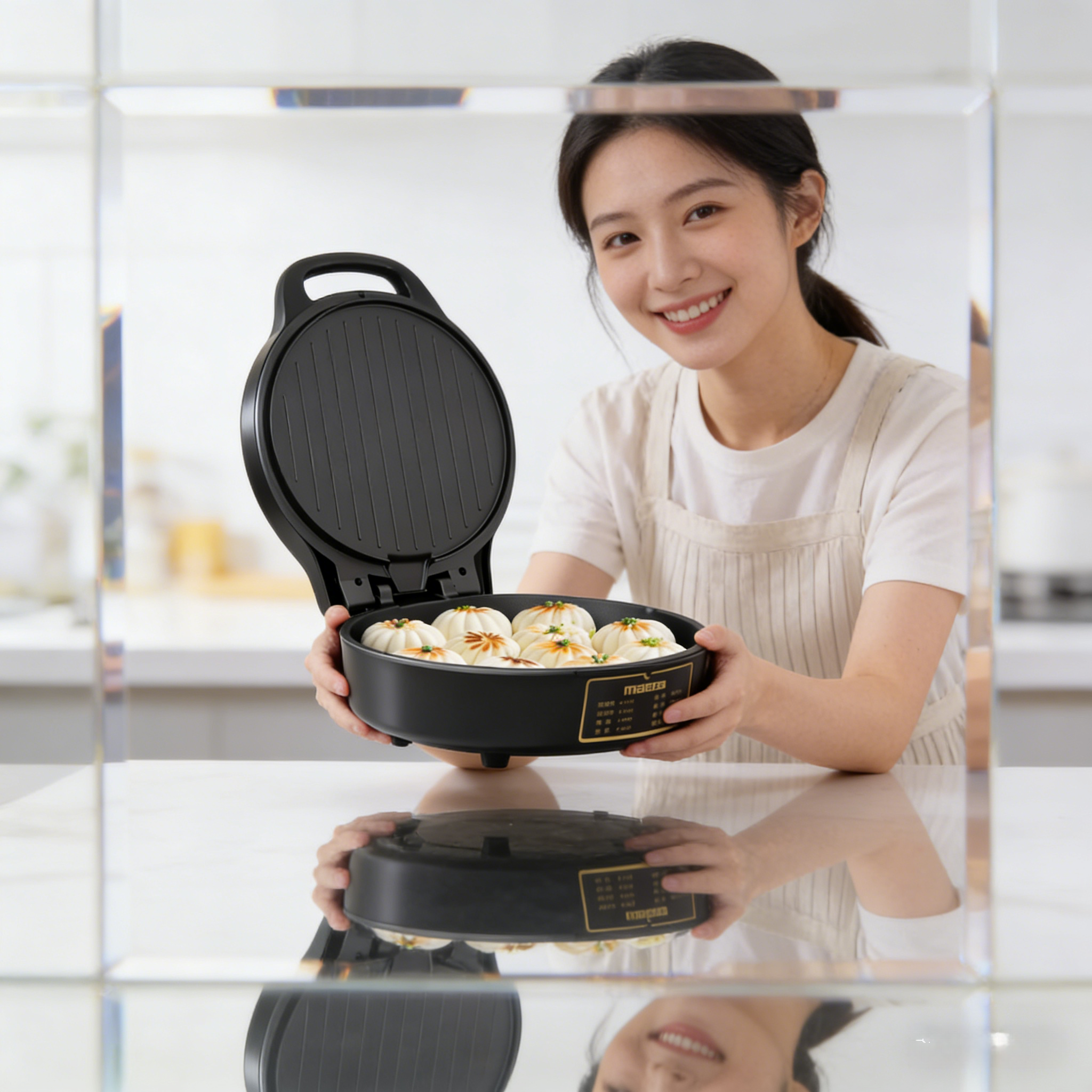 Malata/万利达家用双面加热薄饼机多功能不粘锅煎烤机早餐机烘焙