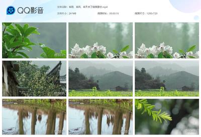 春天气息春天来了春雨春风冬去春来新春新气象视频素材