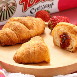 土耳其ELVAN牛角包榛子香草酱夹心吐司西式糕点代餐食品270g含6枚